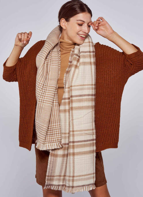 Eșarfă bej TOM TAILOR femeie