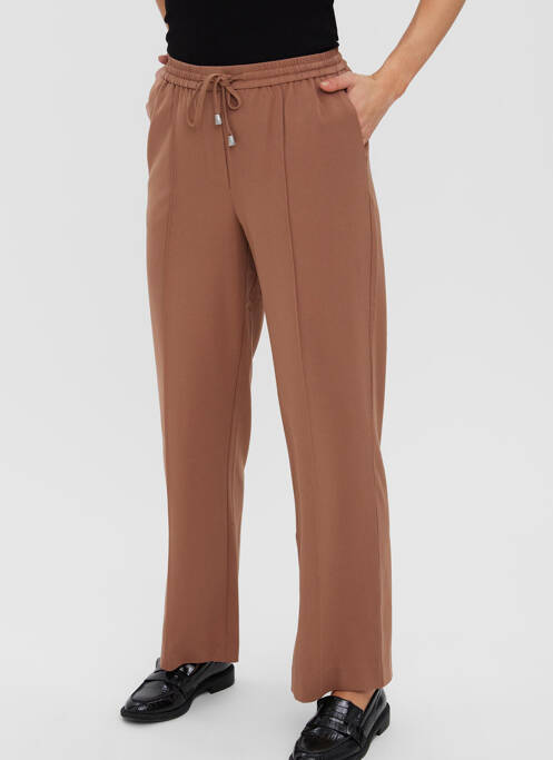 Pantalon drept maro VERO MODA femeie