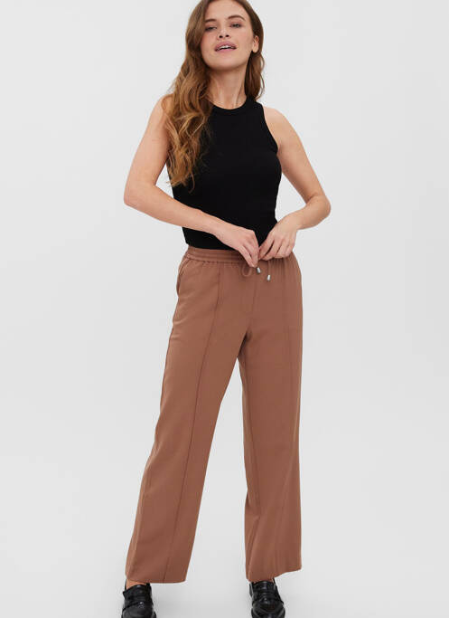Pantalon drept maro VERO MODA femeie