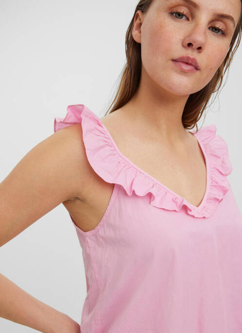 Cămașă roz VERO MODA femeie