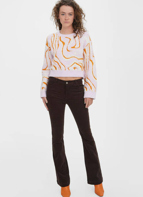 Pantalon evazat maro VERO MODA femeie