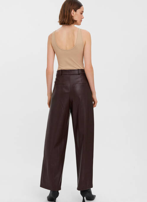 Pantalon larg maro VERO MODA femeie