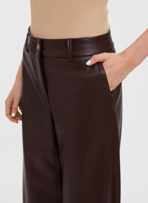 Pantalon larg maro VERO MODA femeie