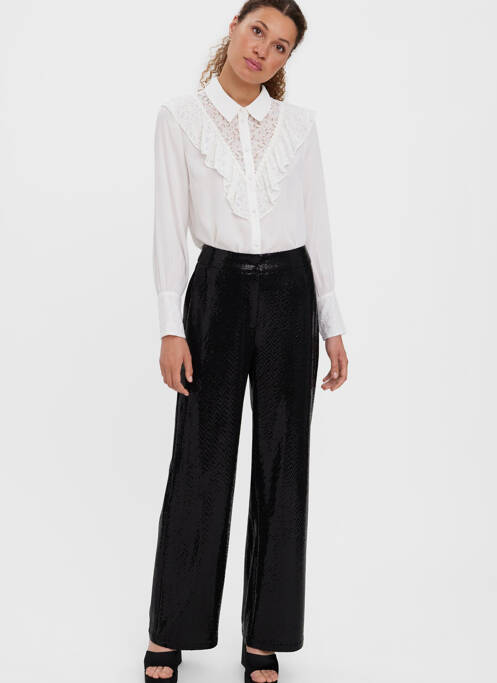 Pantalon larg negru VERO MODA femeie