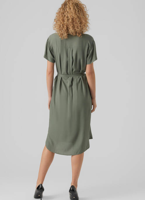 Rochie midi verde VERO MODA femeie