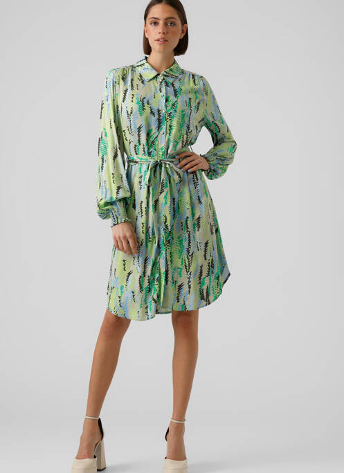 Rochie midi verde VERO MODA femeie