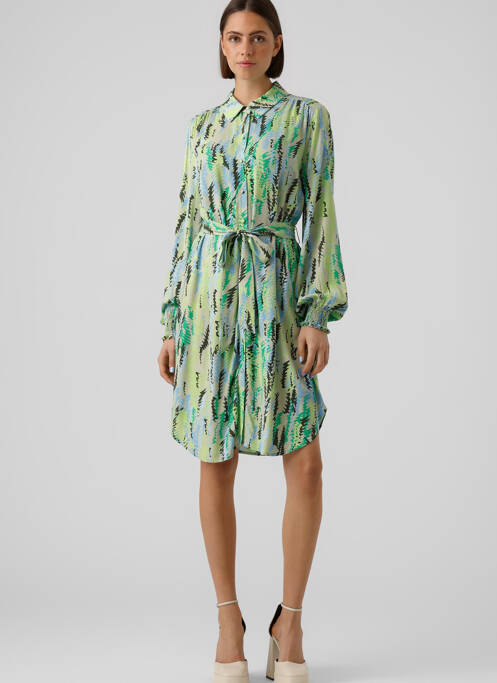 Rochie midi verde VERO MODA femeie