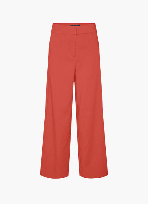 Pantalon larg roșu VERO MODA femeie