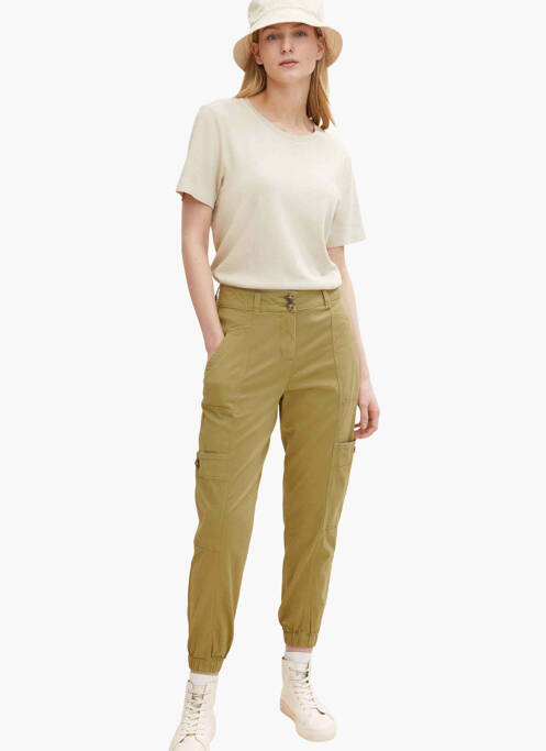 Pantalon cargo verde TOM TAILOR femeie