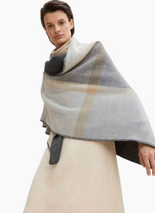 Eșarfă gri TOM TAILOR femeie