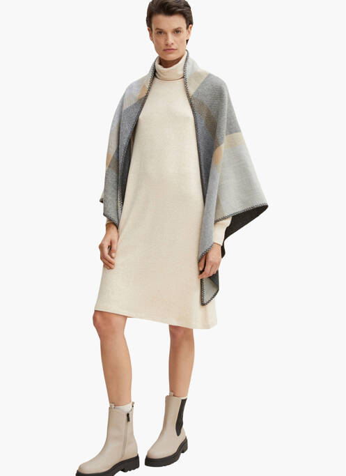 Eșarfă gri TOM TAILOR femeie