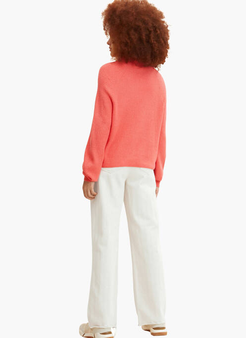 Pulover cu guler înalt roz TOM TAILOR femeie