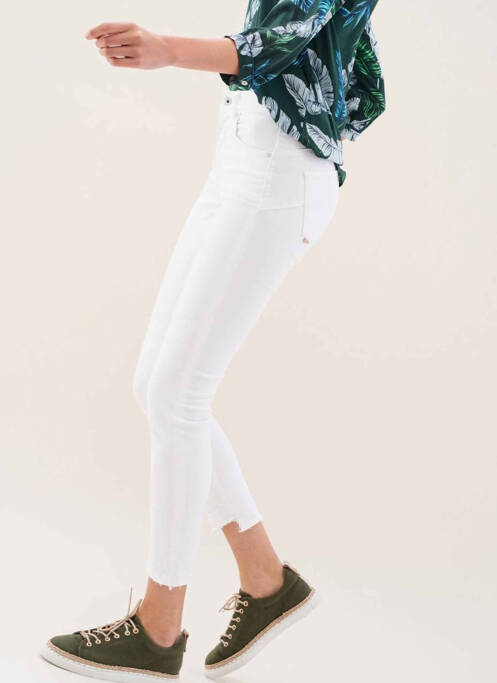 Blugi cu croială slim alb SALSA femeie