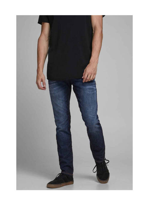 Blugi cu croială slim albastru JACK & JONES bărbat