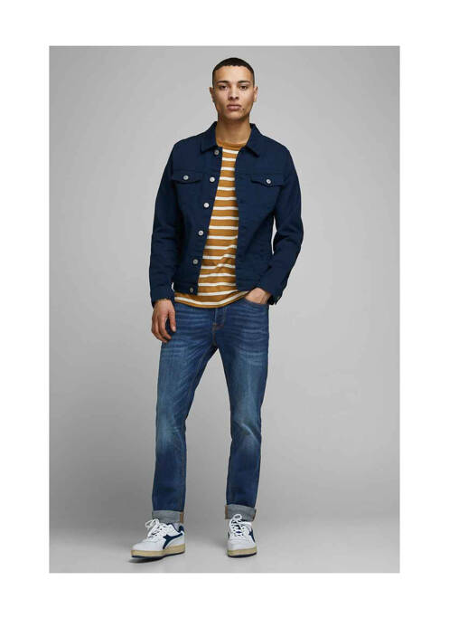 Blugi cu croială slim albastru JACK & JONES bărbat