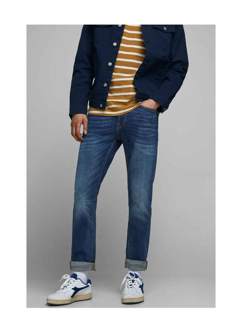 Blugi cu croială slim albastru JACK & JONES bărbat