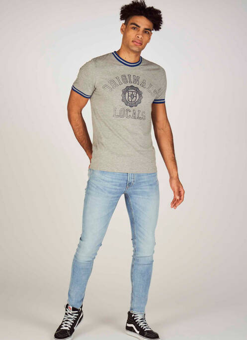 Blugi skinny albastru JACK & JONES bărbat