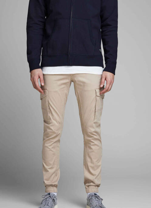 Pantalon cargo bej JACK & JONES bărbat