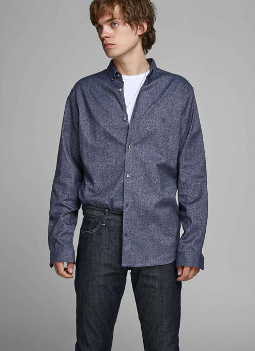 Cămașă cu mâneci lungi albastru JACK & JONES bărbat