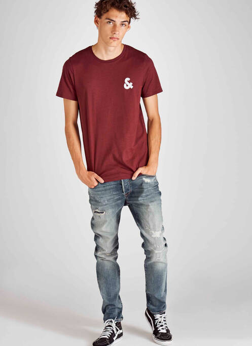 Blugi cu croială slim albastru JACK & JONES bărbat