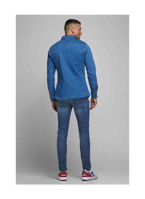 Blugi cu croială slim albastru JACK & JONES bărbat