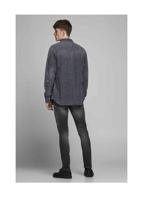 Blugi cu croială slim negru JACK & JONES bărbat