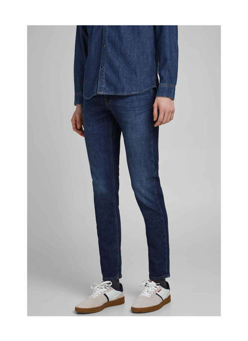 Blugi cu croială slim albastru JACK & JONES bărbat