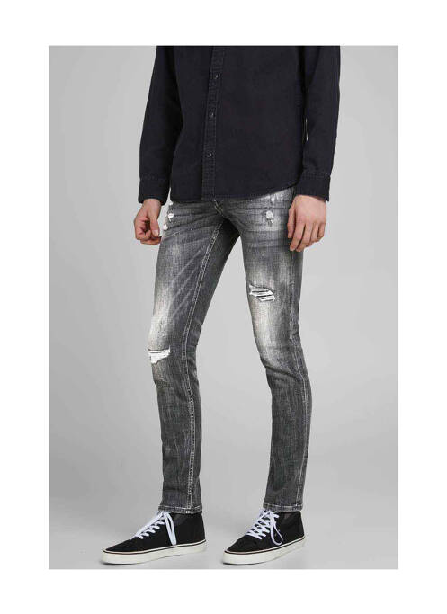 Blugi cu croială slim negru JACK & JONES bărbat
