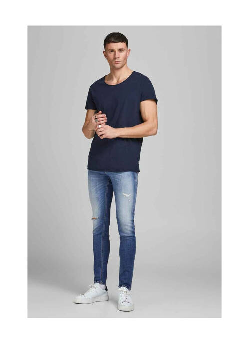 Blugi skinny albastru JACK & JONES bărbat