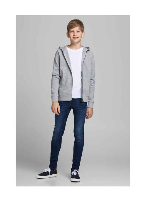 Blugi cu croială slim albastru JACK & JONES băiat