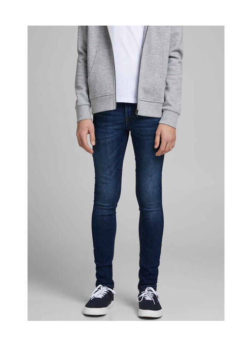 Blugi cu croială slim albastru JACK & JONES băiat