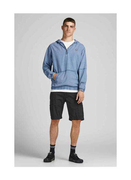 Hanorac cu glugă albastru JACK & JONES bărbat