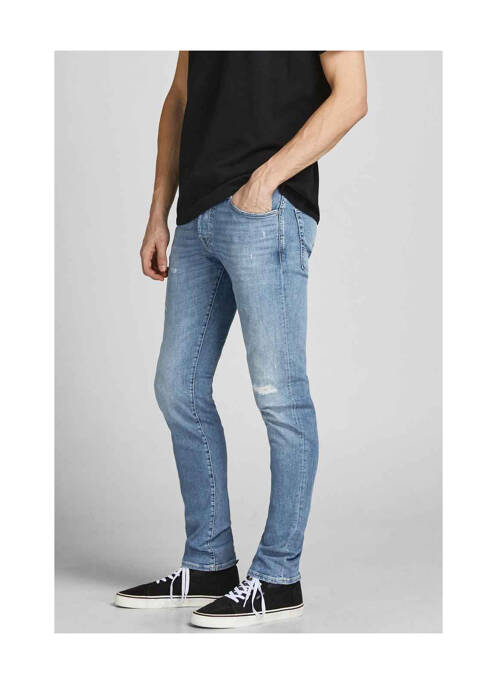 Blugi cu croială slim albastru JACK & JONES bărbat
