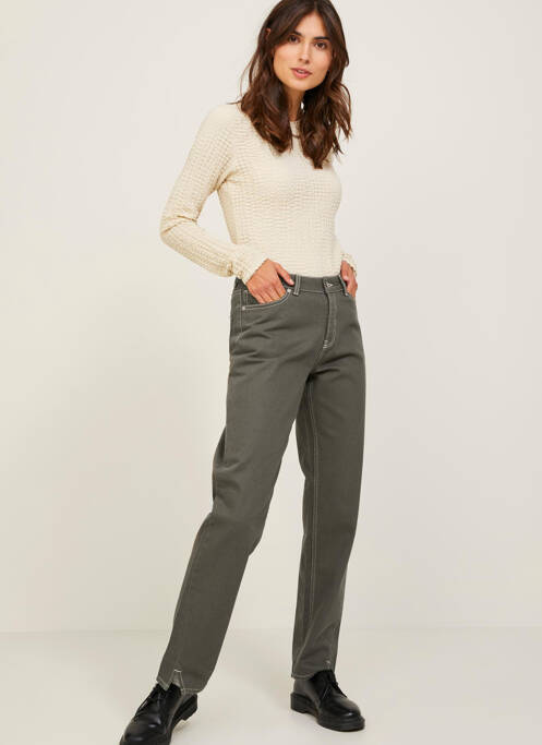 Blugi cu croială dreaptă maro JJXX femeie