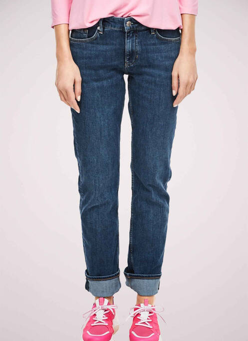 Blugi cu croială dreaptă albastru S.OLIVER femeie