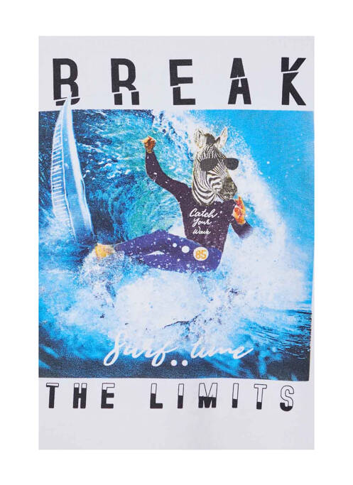 Tricou alb NAME IT fată