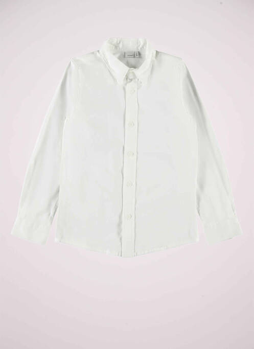 Cămașă cu mâneci lungi alb NAME IT băiat