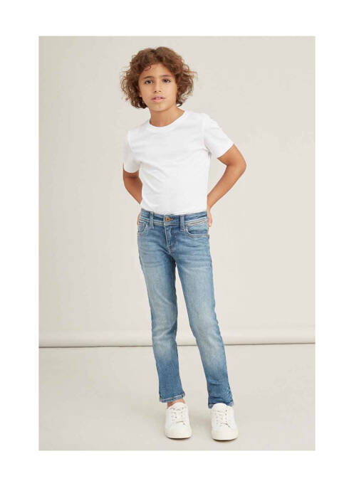 Blugi cu croială slim albastru NAME IT băiat