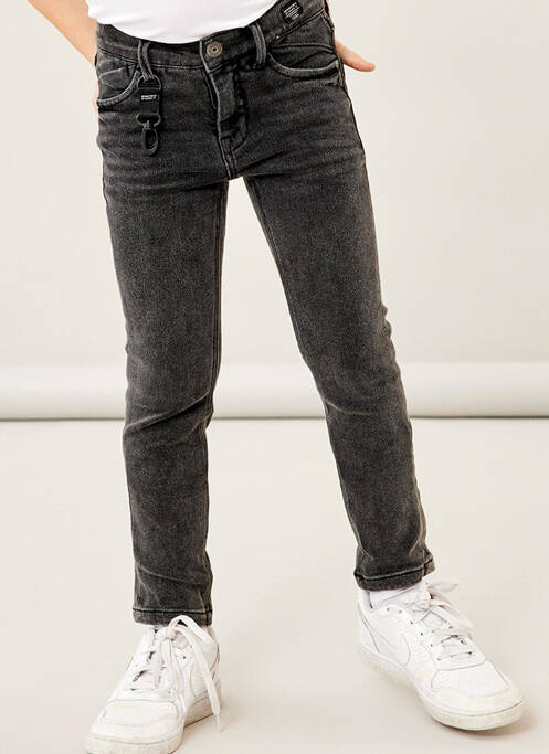 Blugi cu croială slim gri NAME IT băiat