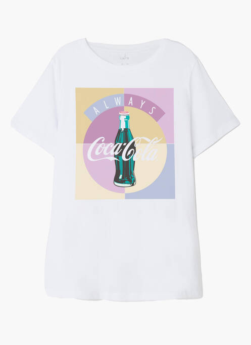 Tricou alb NAME IT fată