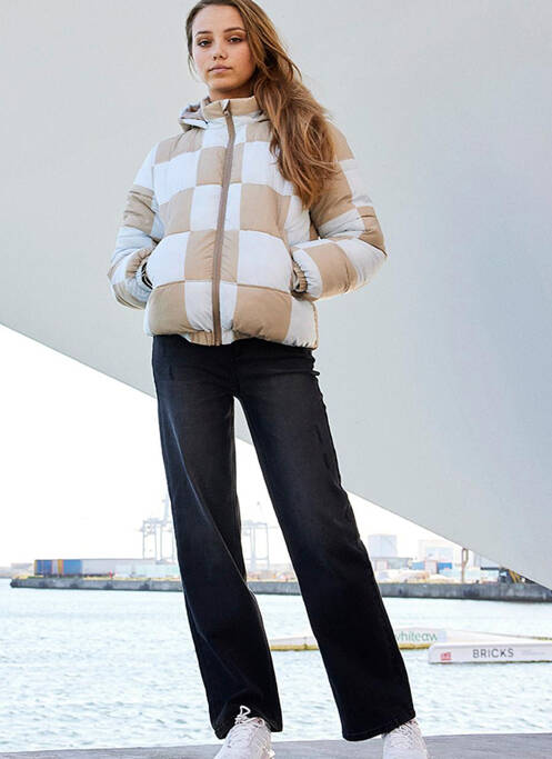 Geacă matlasată alb NAME IT fată