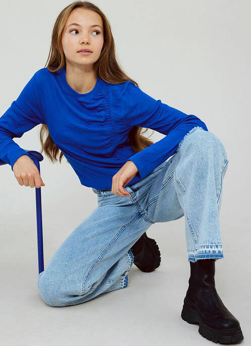 Blugi cu croială largă albastru LMTD femeie