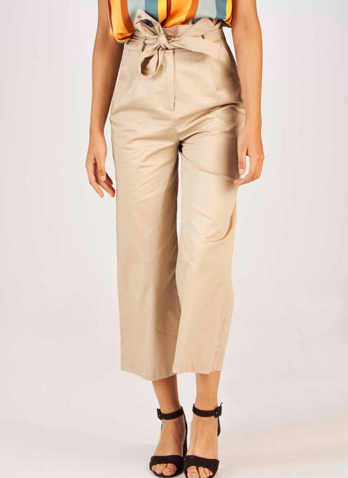 Pantalon drept bej VILA femeie