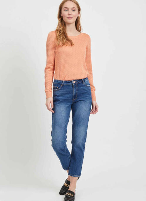 Pantalon drept albastru VILA femeie