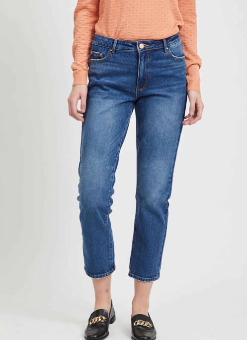 Pantalon drept albastru VILA femeie