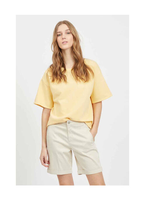 Tricou bej VILA femeie