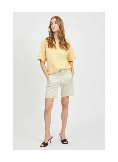 Tricou bej VILA femeie