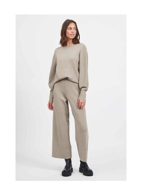 Pantalon drept bej VILA femeie