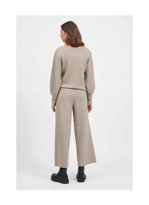 Pantalon drept bej VILA femeie