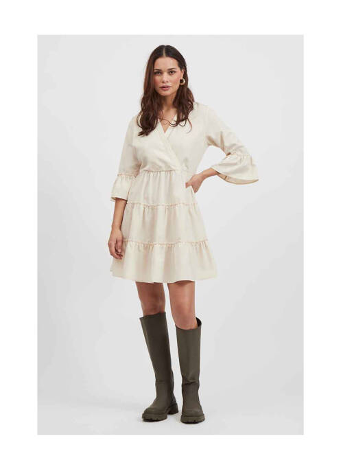 Rochie scurtă bej VILA femeie